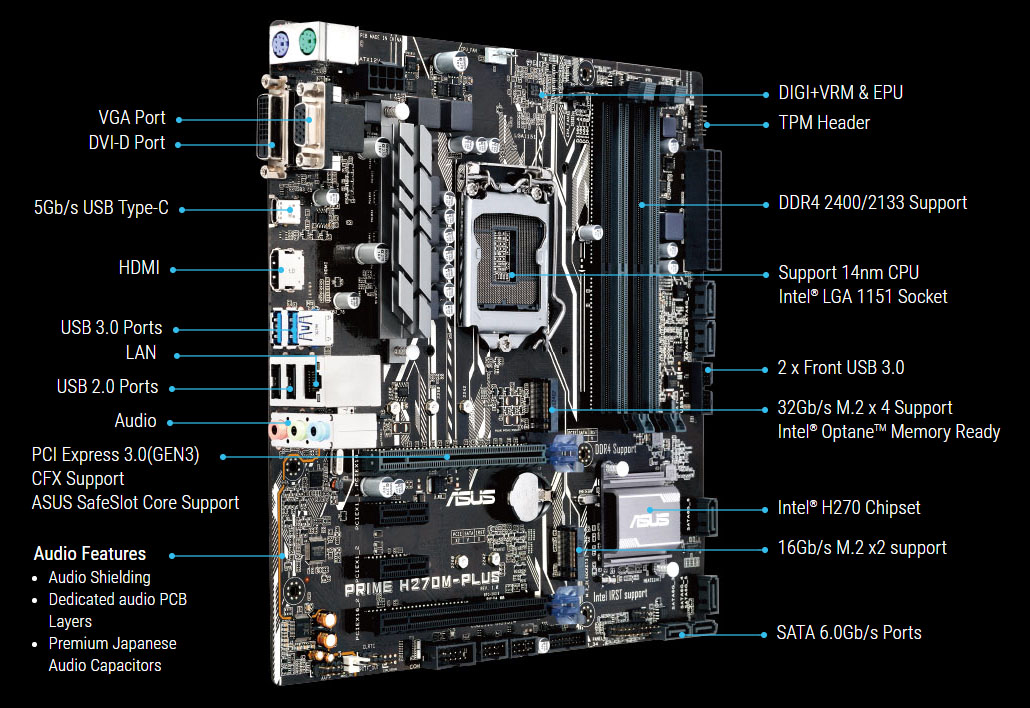 Asus prime h270m outlet