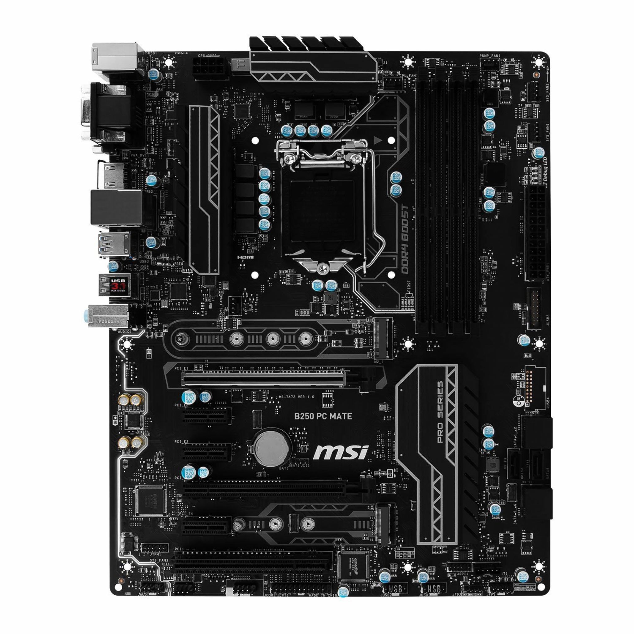 MSI B250 PC Mate, solución de negocio para los nuevos micros Intel