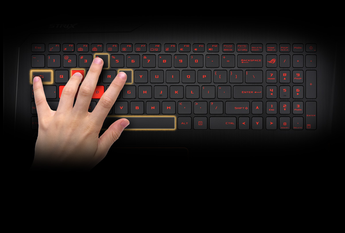 Быстро нажимать на клавиши. Кнопки клавиатуры ASUS ROG. Руки на клавиатуре. Клавиатура с ладонь. Клавиатура WASD для игр.