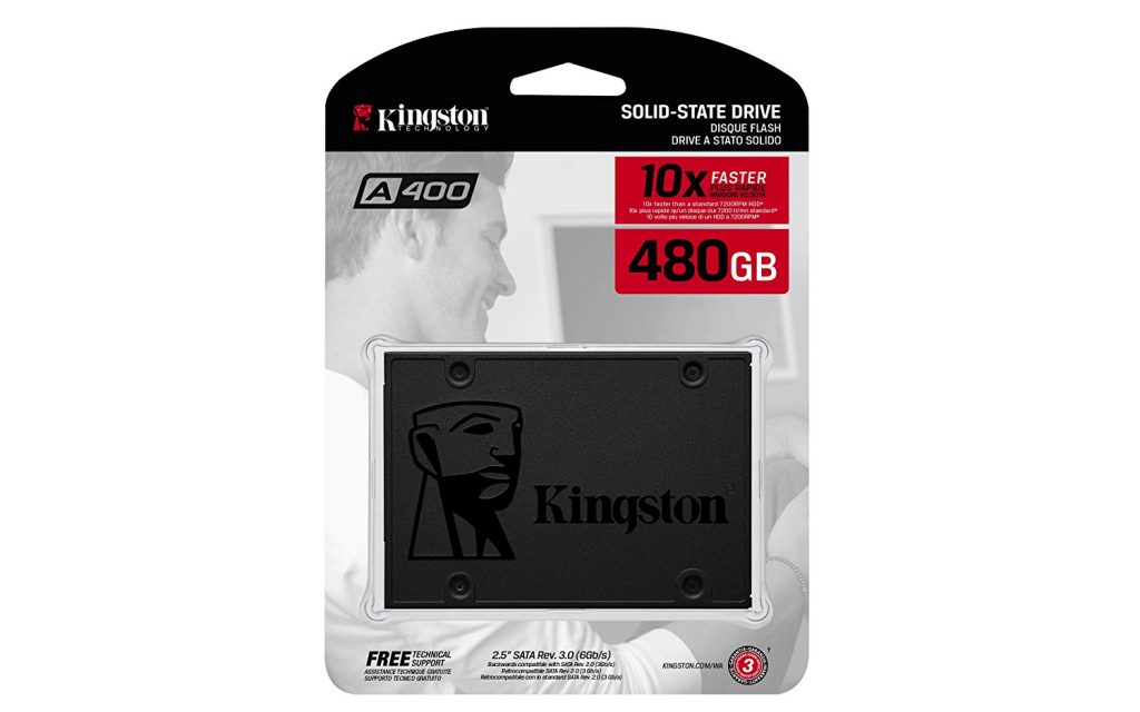 Kingston A400, capacidad