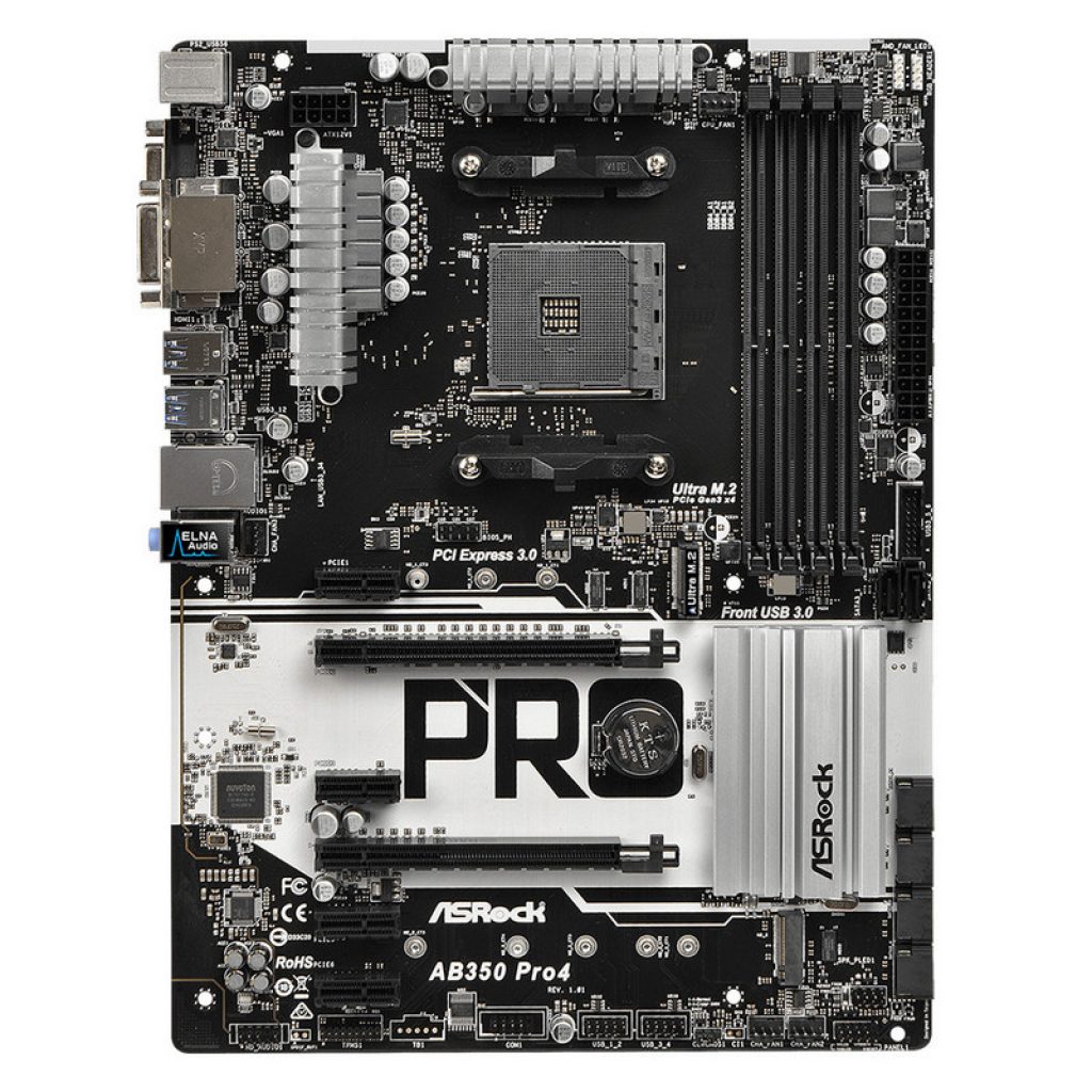 Asrock AB350 Pro4, PCB