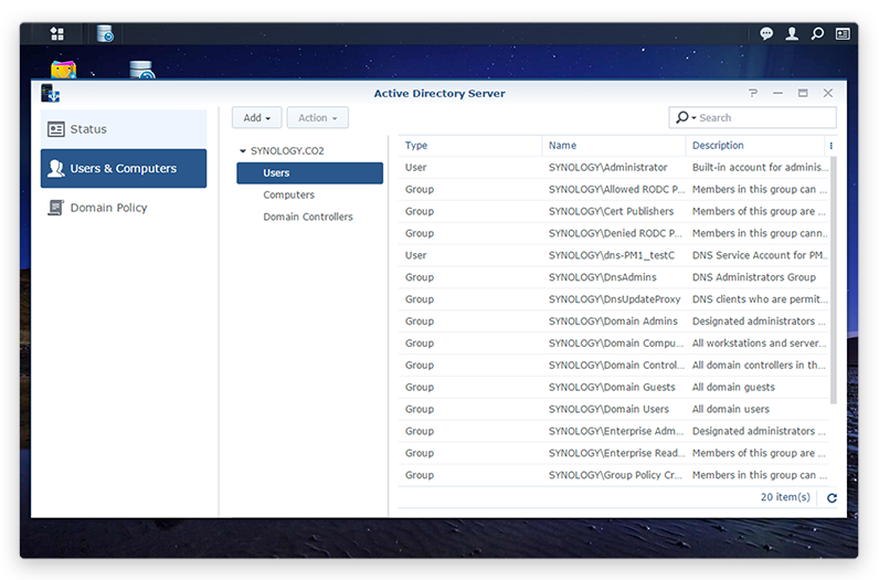 DSM 6.1 de Synology