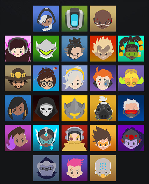 Overwatch iconos