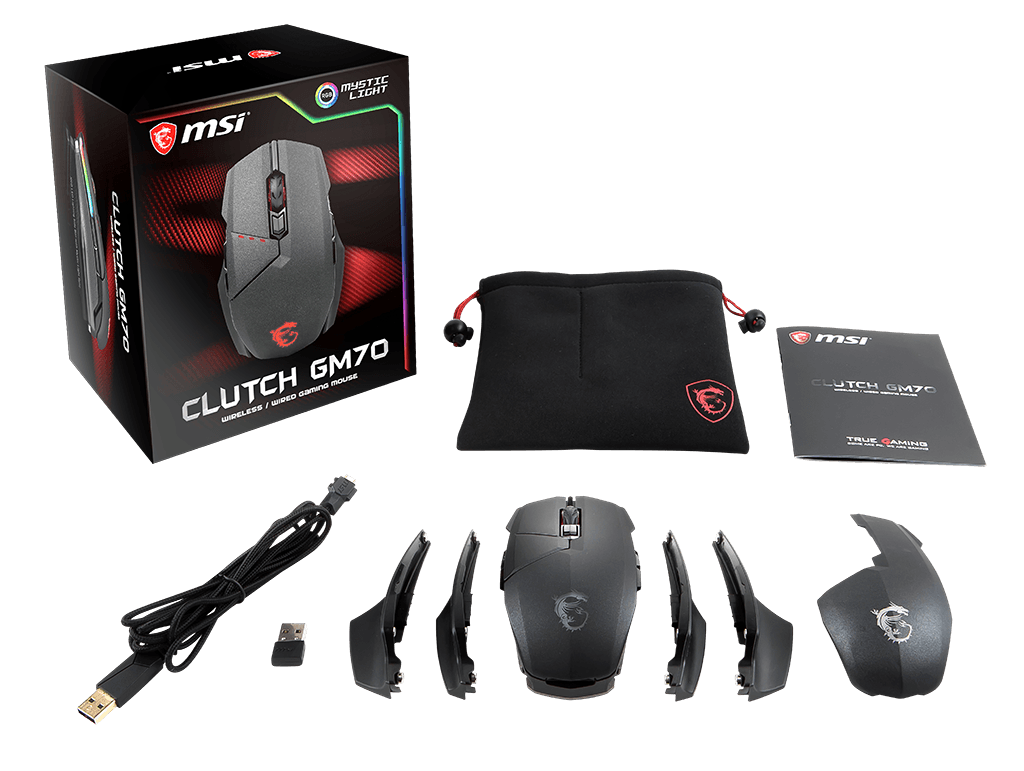 MSI Clutch GM70, accesorios