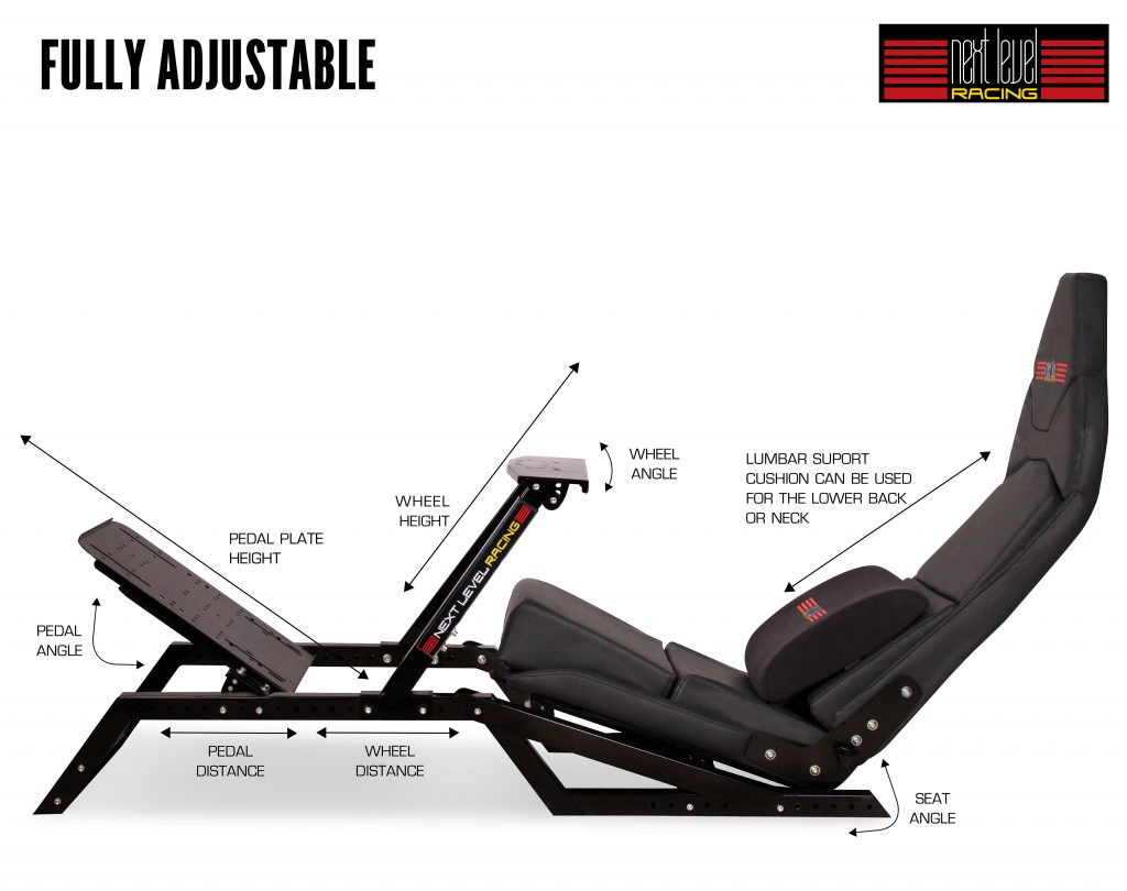 Next Level Racing F1GT, ajustable