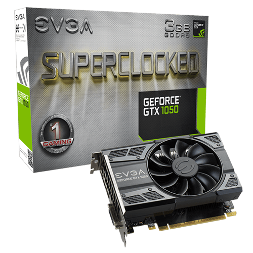 EVGA GeForce GTX 1050 3GB Superclocked