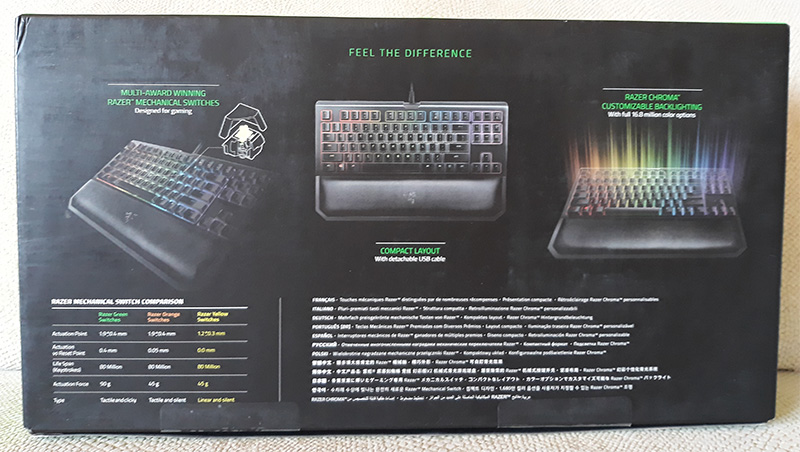 Razer Blackwidow TE Chroma V2