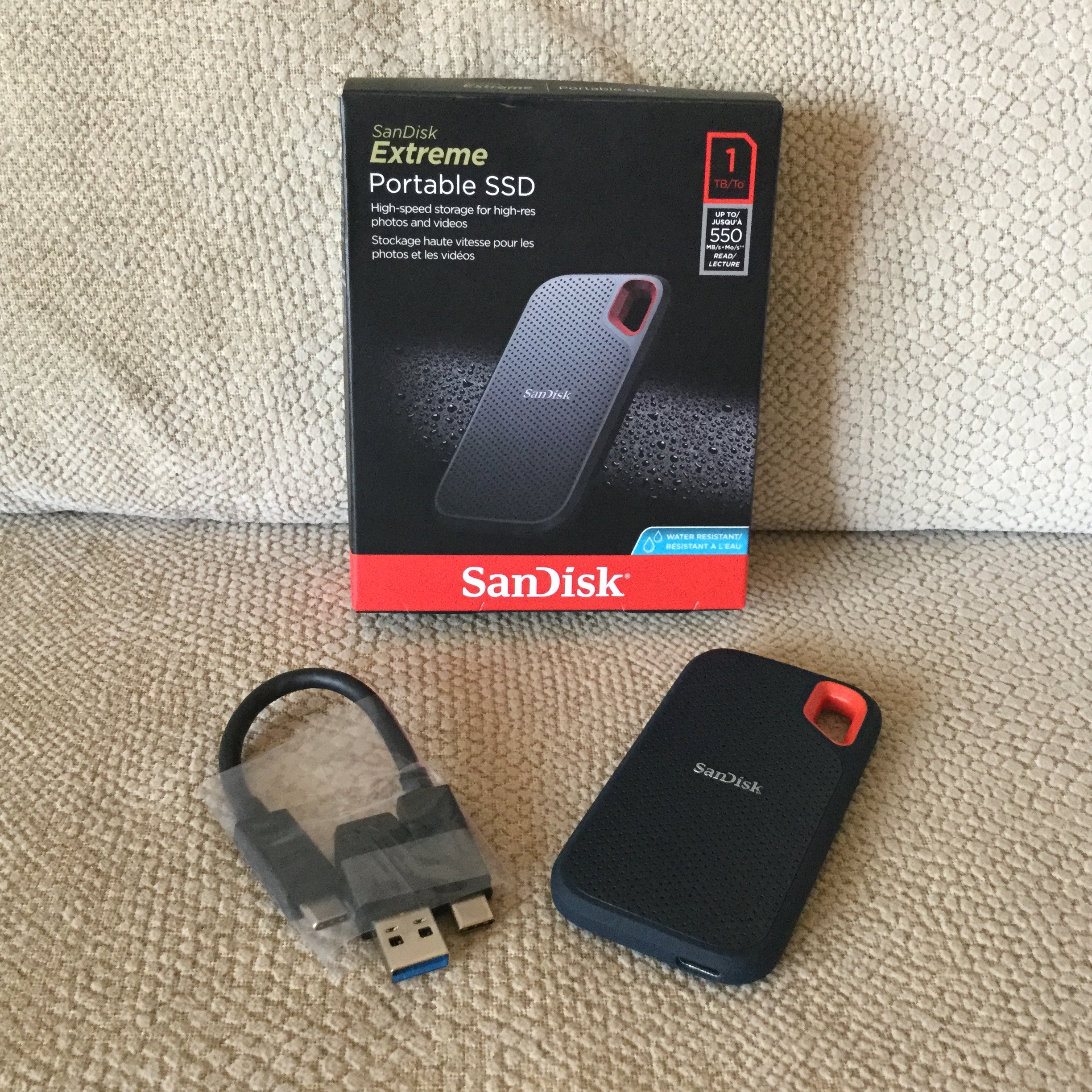 Disco duro portatil sandisk 1Tb Solido SSD