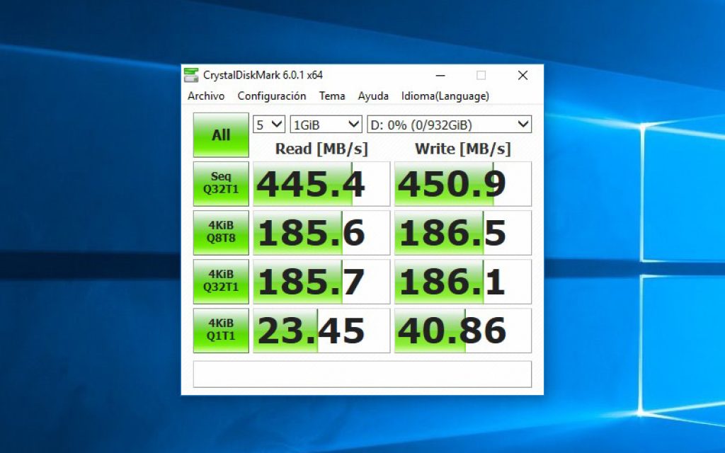 SanDisk Extreme Portable SSD Test Rendimiento 1