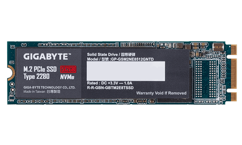 SSD Gigabyte PCIe M.2 de 512 GB