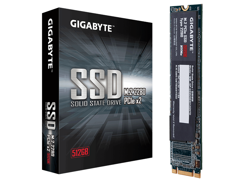 SSD Gigabyte PCIe M.2 de 512 GB