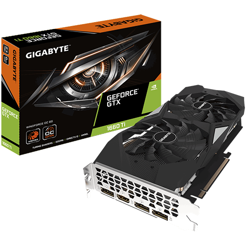 GIGABYTE GTX 1660Ti WINDFORCE OC 6G