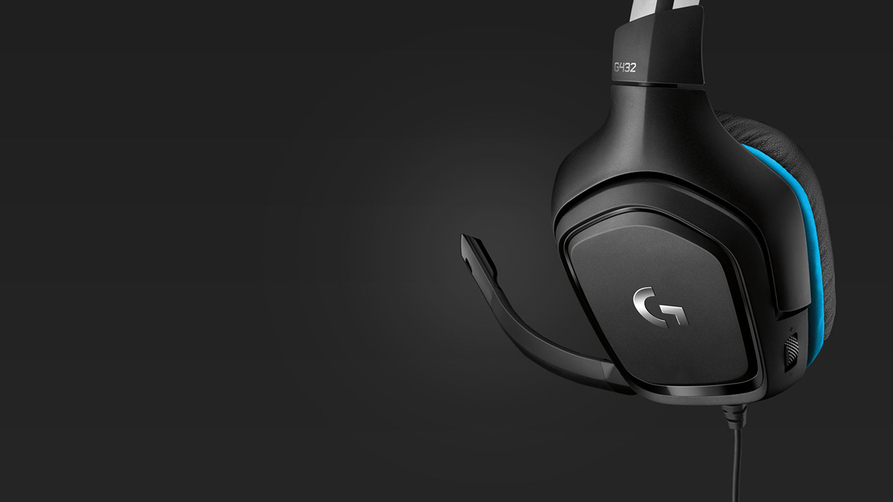 Logitech G432, auriculares gaming azules con sonido envolvente