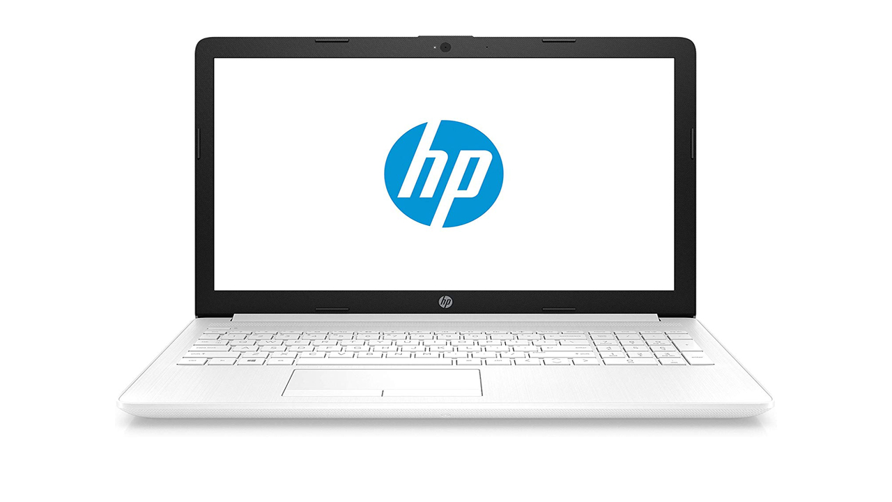 HP NoteBook bonito portátil de HP en blanco.