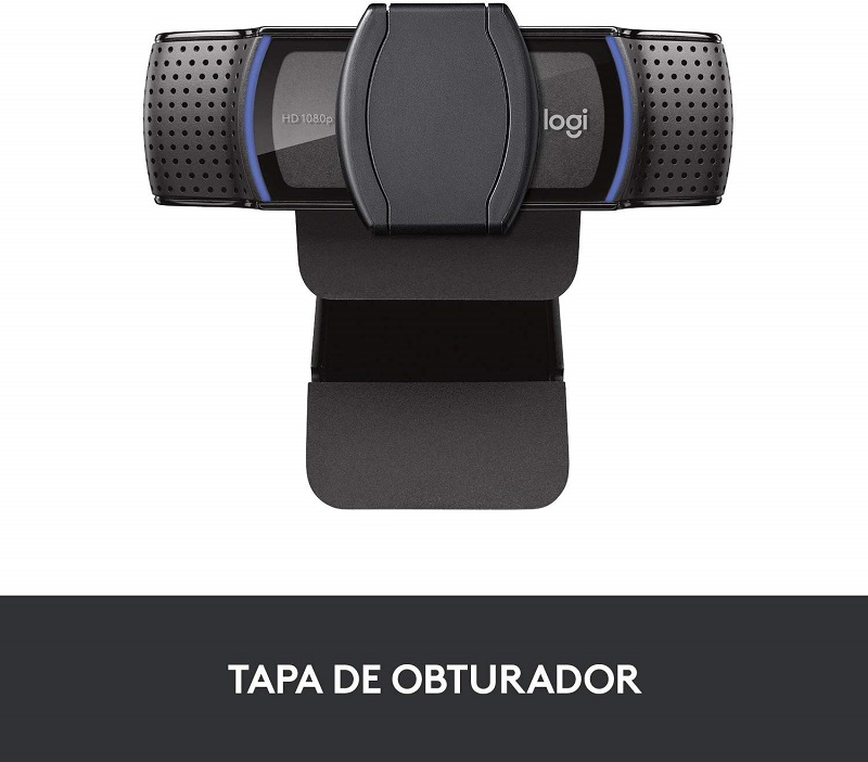 Logitech C920s Pro, tapa de obturador