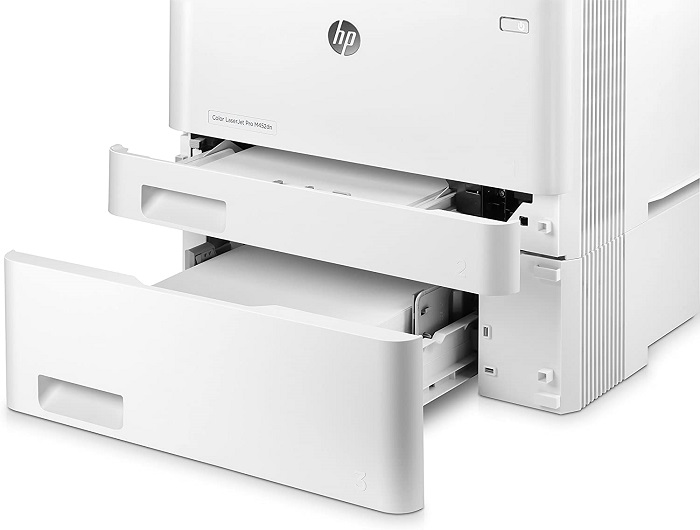 HP Color LaserJet Pro M452dn, bandejas