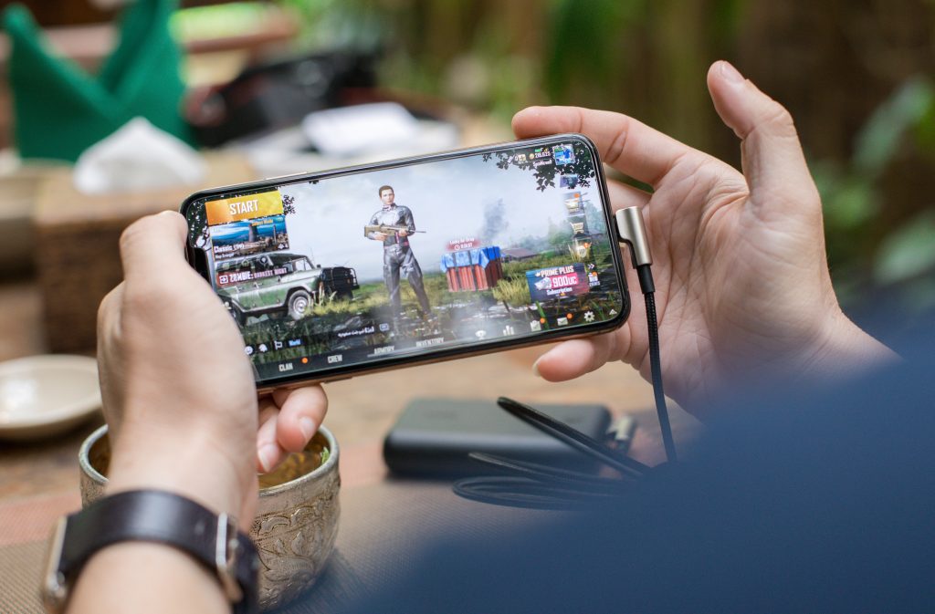 smartphone gaming. Juego