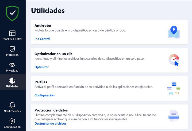 Bitdefender Total Security - Utilidades