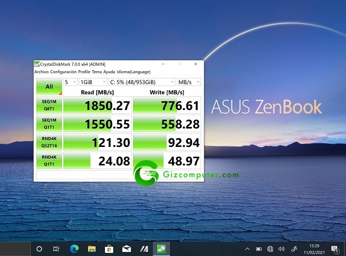 Asus UX371 Test SSD