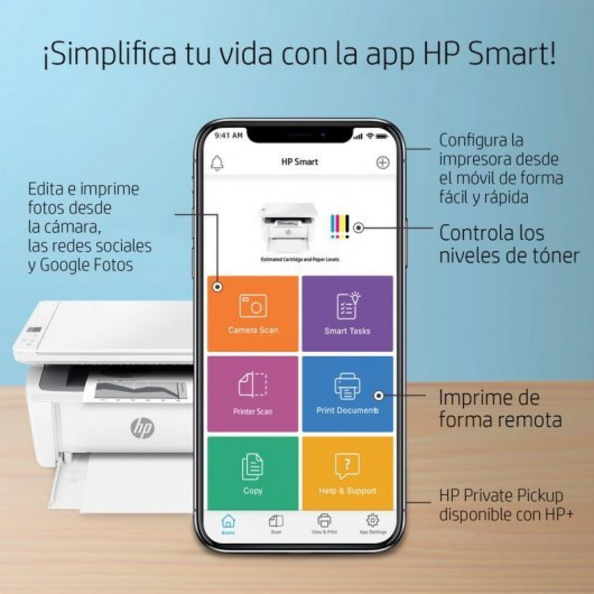 HP LaserJet M140we, una buena impresora láser multifunción monocromo
