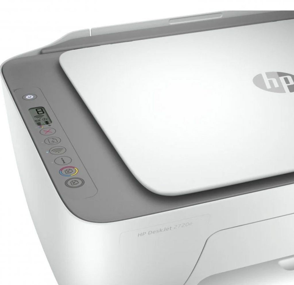 Detalle de los controles y de la zona superior de la HP DeskJet 2720e