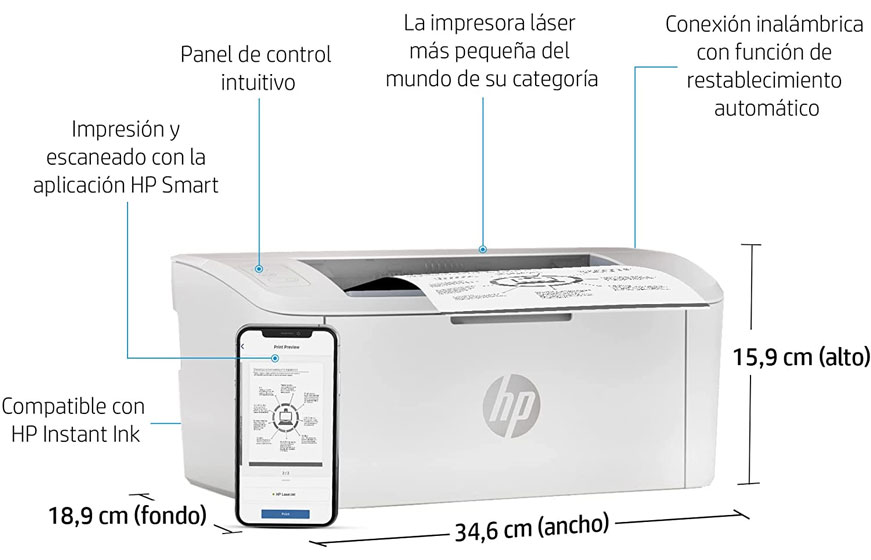 HP Laserjet M110we - Diseño