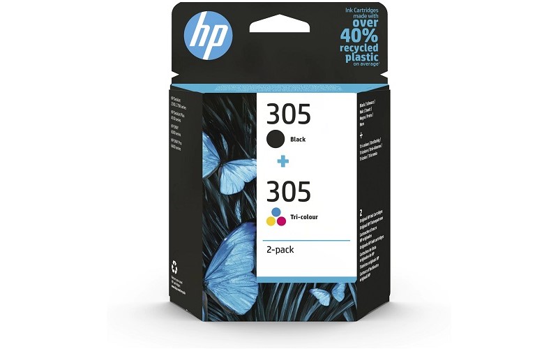 tinta original HP 305 tricolor y negro