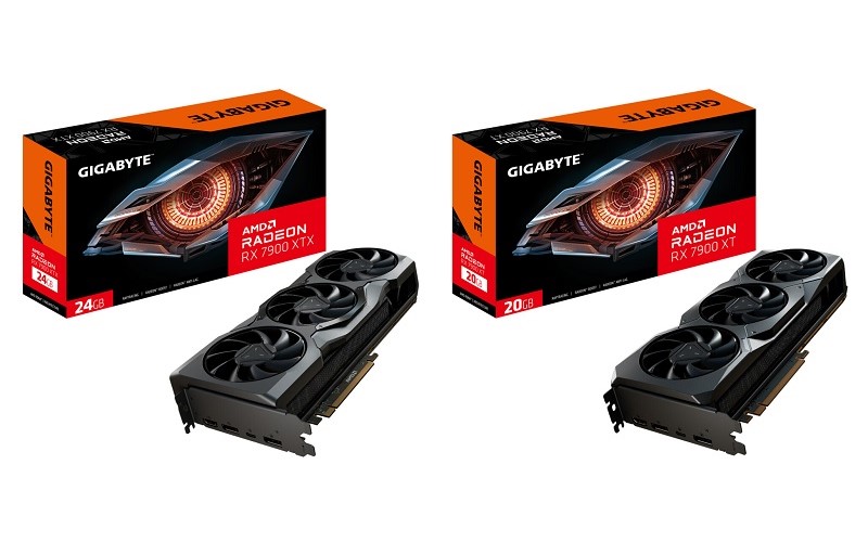 GIGABYTE Radeon RX 7900 XTX 24G y Radeon RX 7900 XT 20G