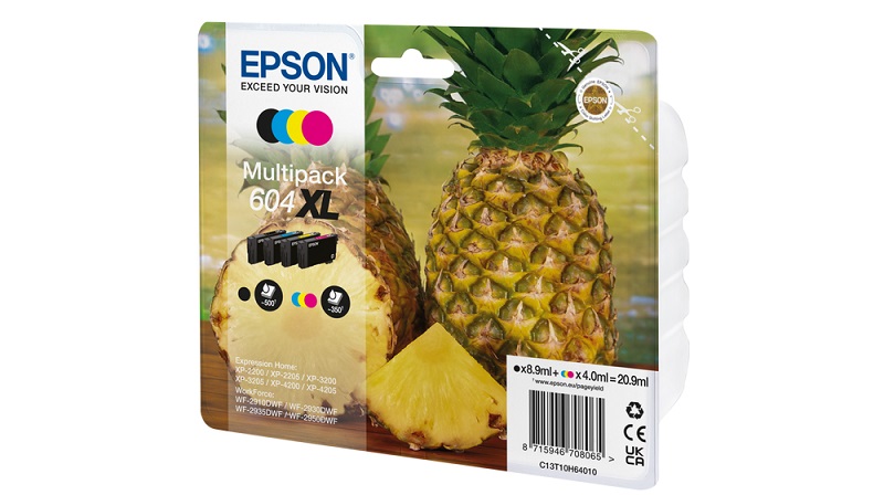 Tinta multipack 4 colores 604XL Piña