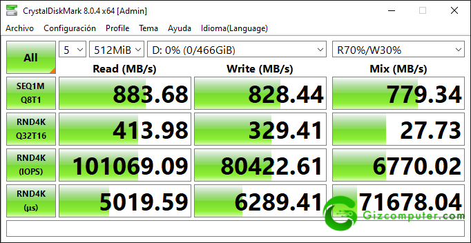 WD_BLACK D30 Game Drive SSD Test CrystalDiskMark