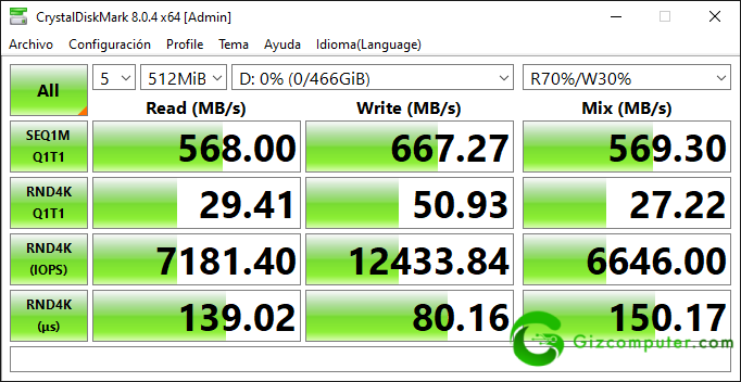 WD_BLACK D30 Game Drive SSD Test CrystalDiskMark