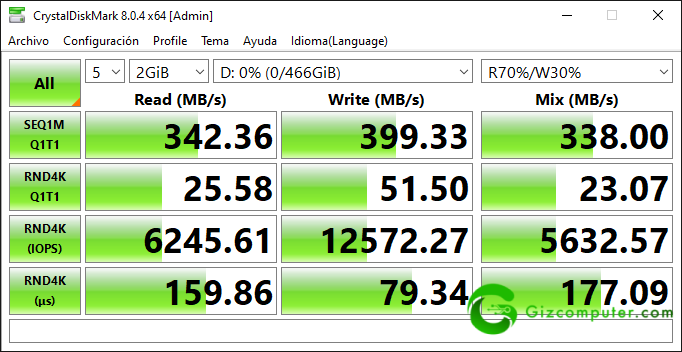 WD_BLACK D30 Game Drive SSD Test CrystalDiskMark