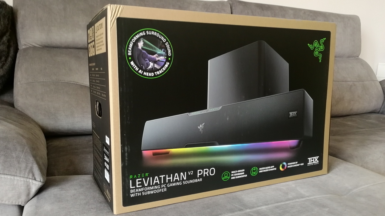 Razer Leviathan V2 Pro - Caja