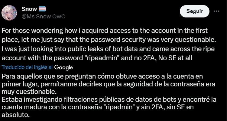 Declaraciones del hacker detrás del ataque a Orange España 2024