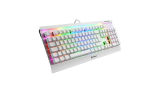 Sharkoon Skiller SGK3 White, teclado gaming mecánico para setup blanco